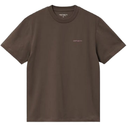 T-shirt Donna Carhartt Wip - W' S/S Script Embroidery T-S - Marrone