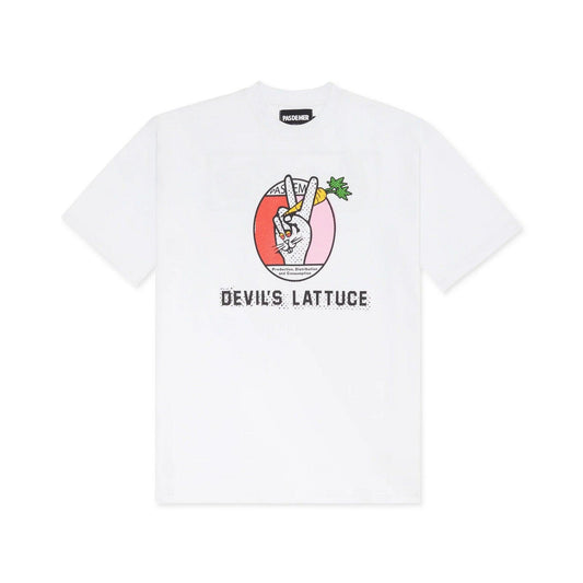 T-shirt Uomo Pas De Mer - Devil's Lattuce T-Shirt - Bianco