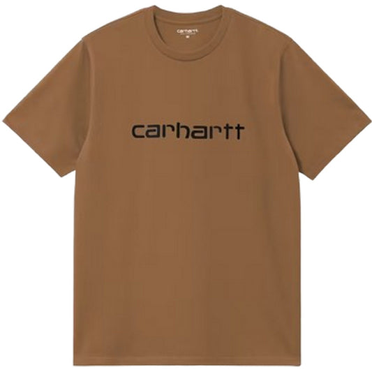 T-shirt Uomo Carhartt Wip - S/S Script T-Shirt - Marrone