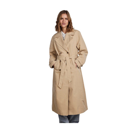 Giacche Donna Pieces - Pctaya Ls Trenchcoat - Beige