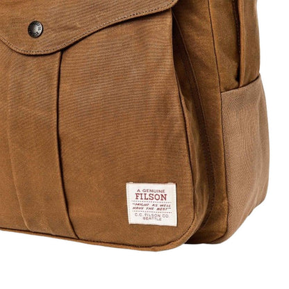 Zaini Casual Uomo Filson - Journeyman Backpack Oil Finish Tin Cloth - Marrone