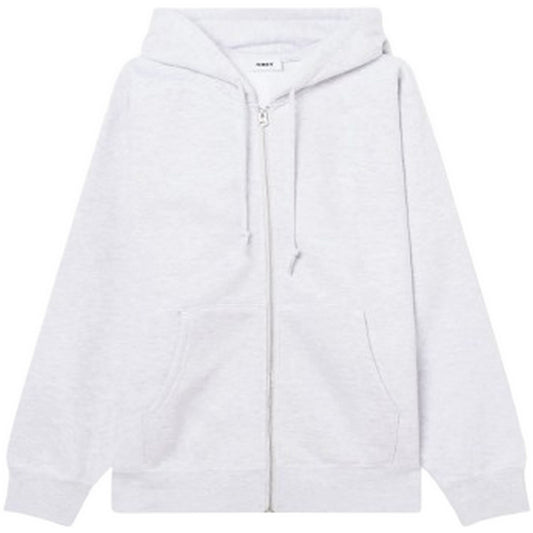 Felpe con cappuccio Uomo Obey - Established Works Bold Zip Hood Ii Fleece - Grigio