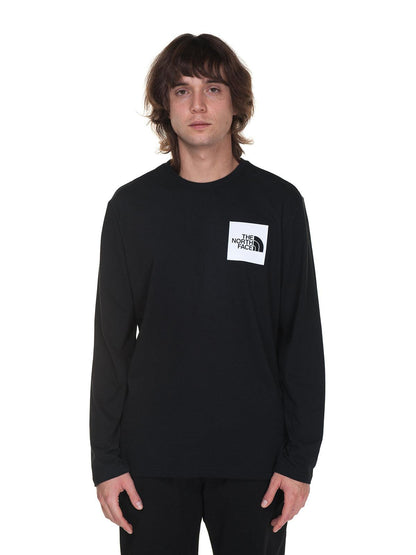 Maglie a manica lunga Uomo The North Face - L/S Fine Tee - Nero