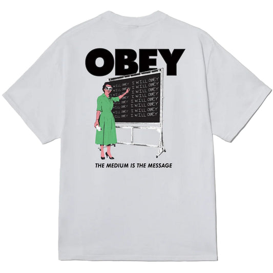 T-shirt Uomo Obey - I Will Obey Tee - Bianco