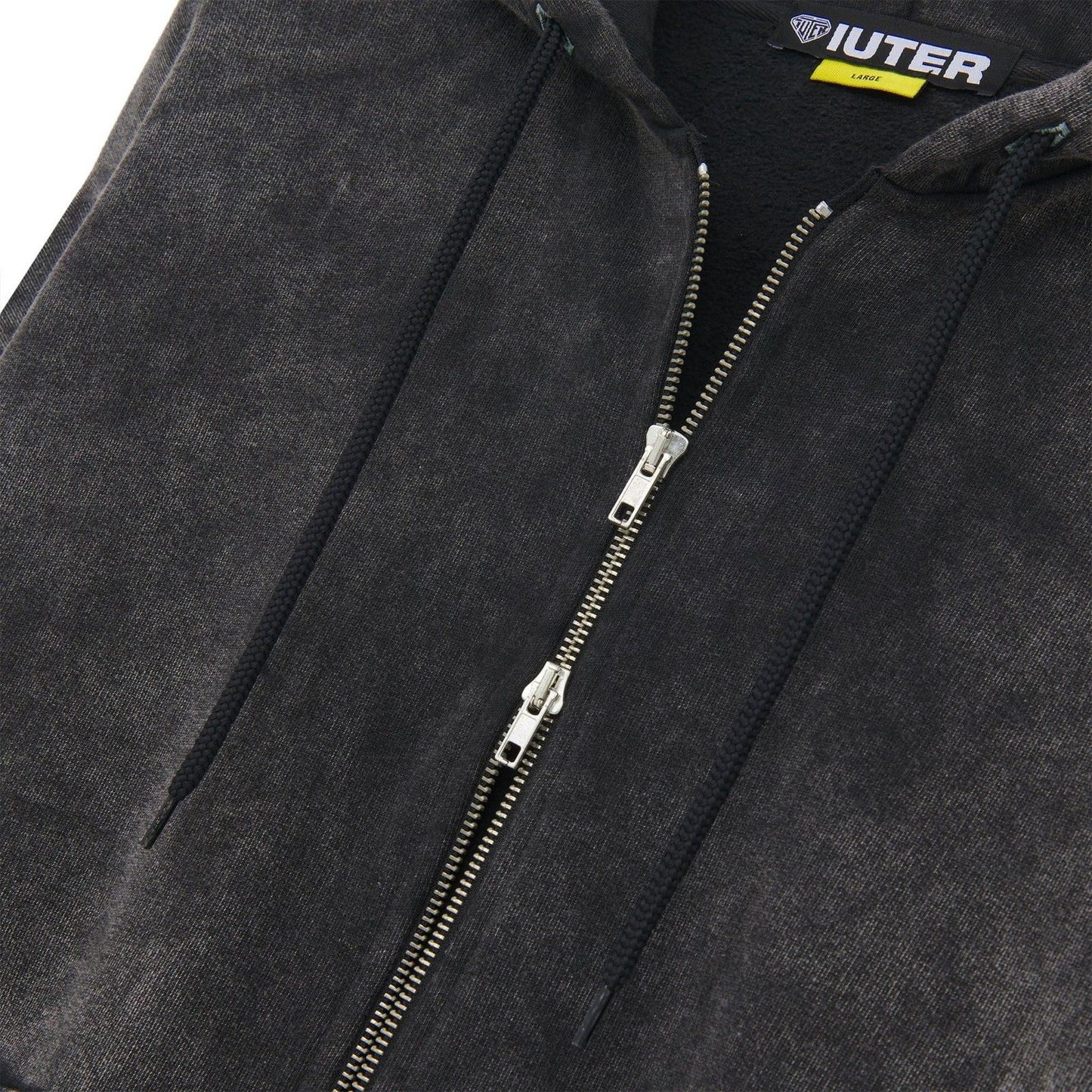 Felpe con cappuccio Uomo Iuter - Tribal Marble Zip Hoodie - Nero
