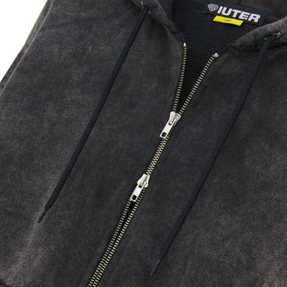 Felpe con cappuccio Uomo Iuter - Tribal Marble Zip Hoodie - Nero