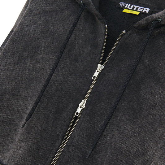 Felpe con cappuccio Uomo Iuter - Tribal Marble Zip Hoodie - Nero