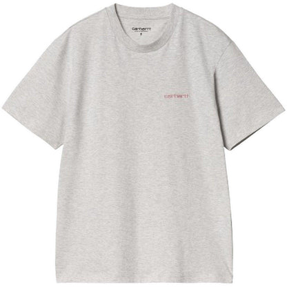 T-shirt Donna Carhartt Wip - W' S/S Script Embroidery T-S - Grigio