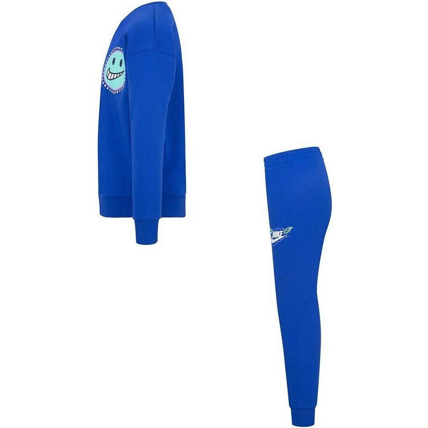 Tute a manica lunga Ragazzo Nike - B Nsw Art Of Play Flc Crew Set - Blu