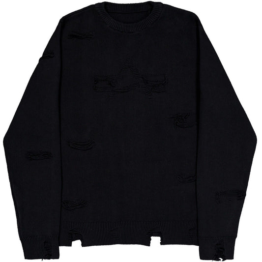 Maglioni Uomo Alpha Industries - Distressed Logo Pullover - Nero