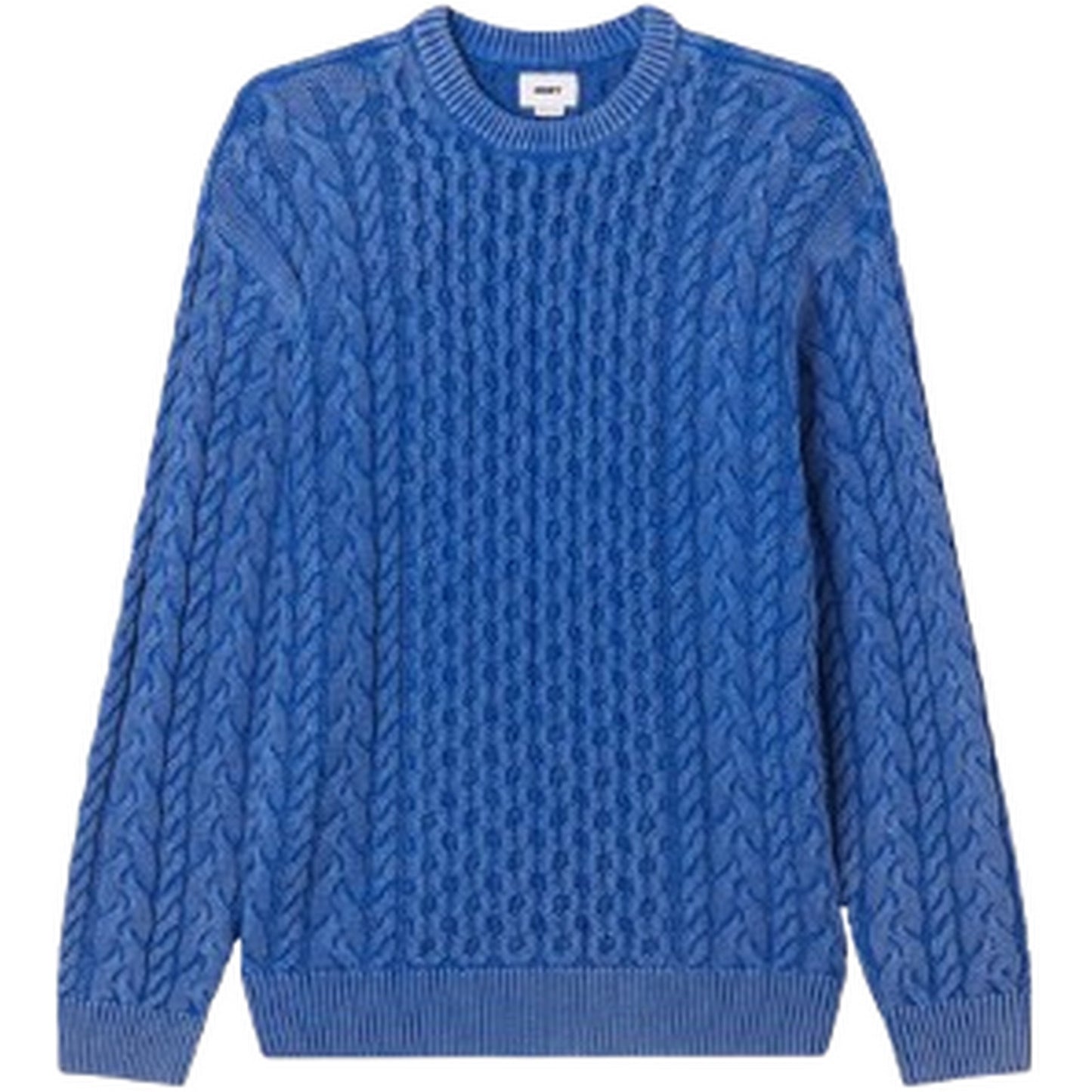 Maglie Uomo Obey - Faded Wash Sweater - Blu