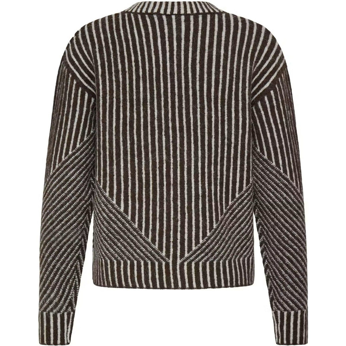 Maglioni Donna Ichi - Ihkamara Ls Stripe5 - Marrone