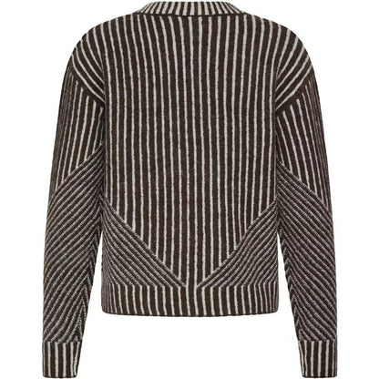 Maglioni Donna Ichi - Ihkamara Ls Stripe5 - Marrone