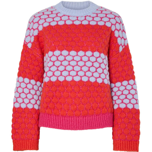 Cardigan Donna Pieces - Pcjanel Ls O-Neck Knit Bc - Viola