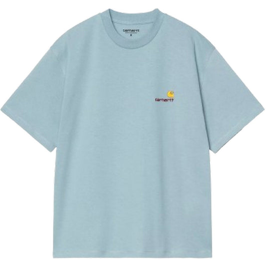 T-shirt Donna Carhartt Wip - W' S/S American Script T-Shirt - Celeste