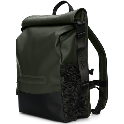 Borse a spalla Unisex Rains - Trail Mountaineer Rolltop W3 - Verde