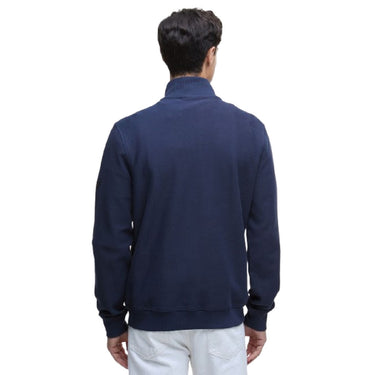 Barbour International Chemises à manches longues pour hommes - Samuel Funnel Neck - Bleu
