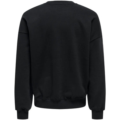 Felpe senza cappuccio Uomo Only & Sons - Onsturner Life Vtg Crew Neck Sweat Noos - Nero