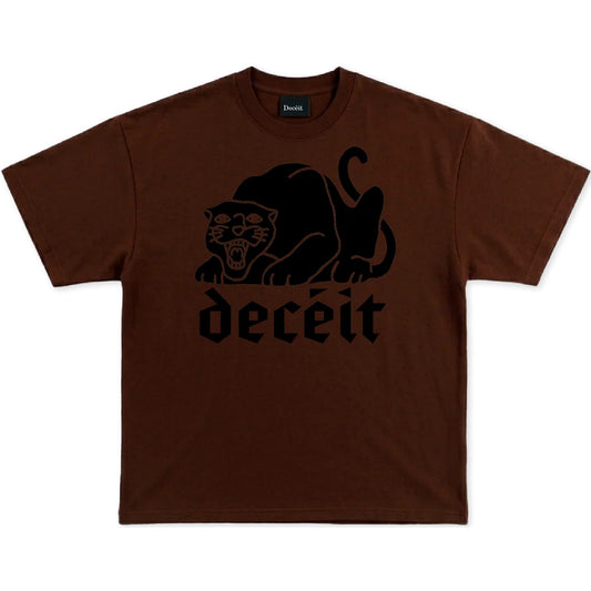 T-shirt Uomo Deceit - Worn Out Tee - Marrone