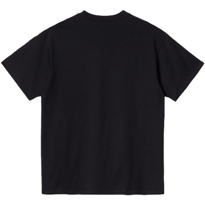 T-shirt Uomo Carhartt Wip - S/S Script Embroidery T-Shirt - Nero