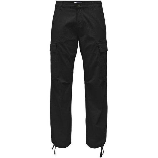 Pantaloni Uomo Only & Sons - Onsray Life 0020 Ribstop Cargo - Nero