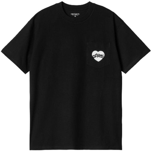 T-shirt Uomo Carhartt Wip - S/S Amour Pocket T-Shirt - Nero