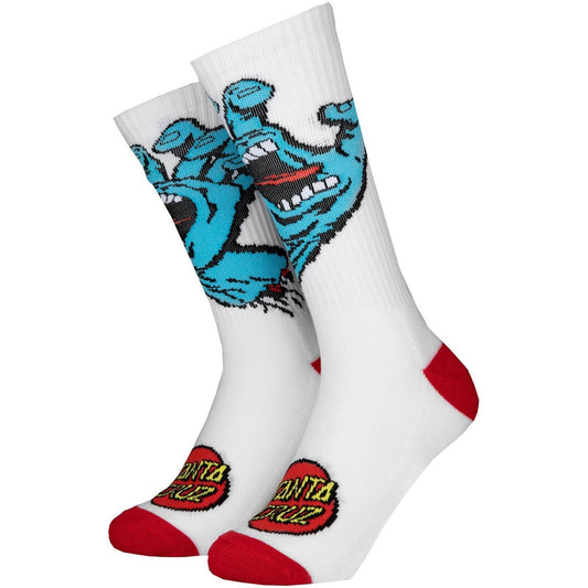 Calze Unisex Santa Cruz - Screaming Hand Sock - Bianco