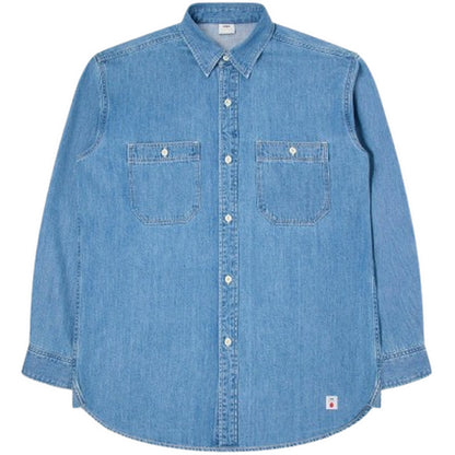 Camicie casual Uomo Edwin - Western Shirt Ls Japan - Blu