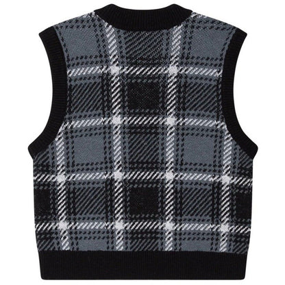 Gilet Uomo Obey - Obey Avon Plaid Vest - Nero