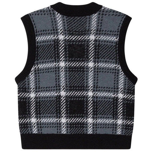 Gilet Uomo Obey - Obey Avon Plaid Vest - Nero