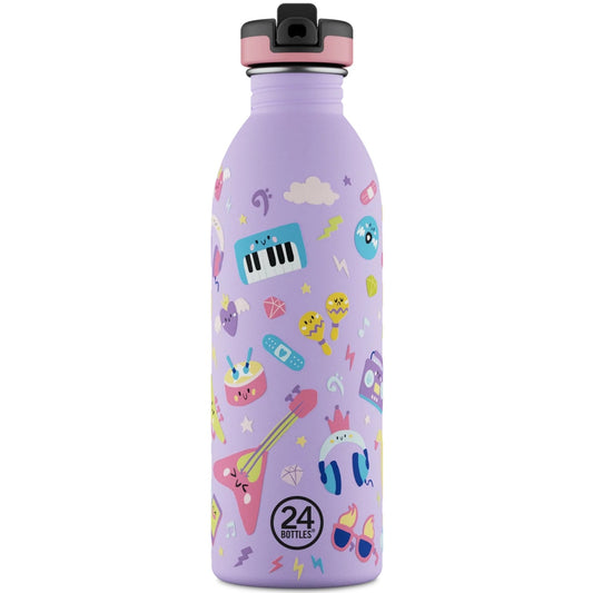 Thermoskanne für Getränke Kinder Unisex 24 Flaschen - Urban Bottle 050 Music Friends - Mehrfarbig