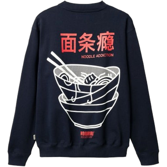 Felpe senza cappuccio Uomo Woodbird - WBCane Bowl Crew - Blu