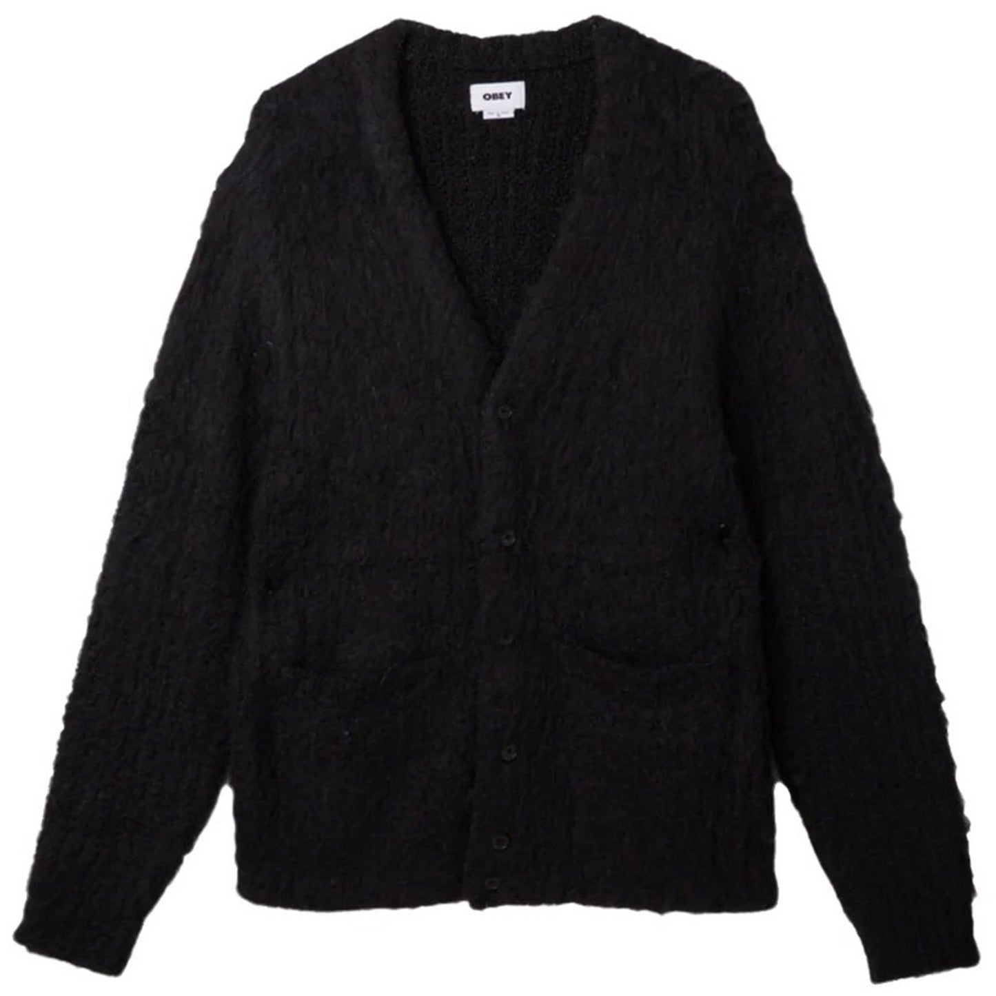 Cardigan Uomo Obey - Patron Cardigan - Nero