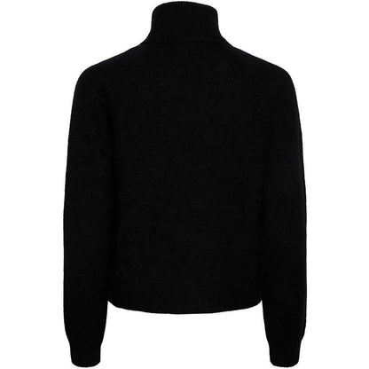 Maglie Donna Pieces - Pcjuliana Ls Rollneck Knit Noos Bc - Nero