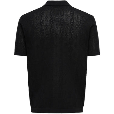 Cardigan Uomo Only & Sons - Onsken Life Reg 12 Ss Shirt Knit - Nero