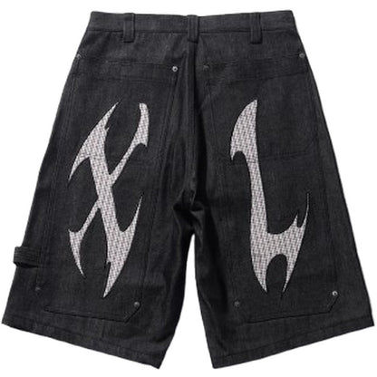 Pantaloncini Unisex XLarge - Cut Out Xl Loose Shorts - Nero