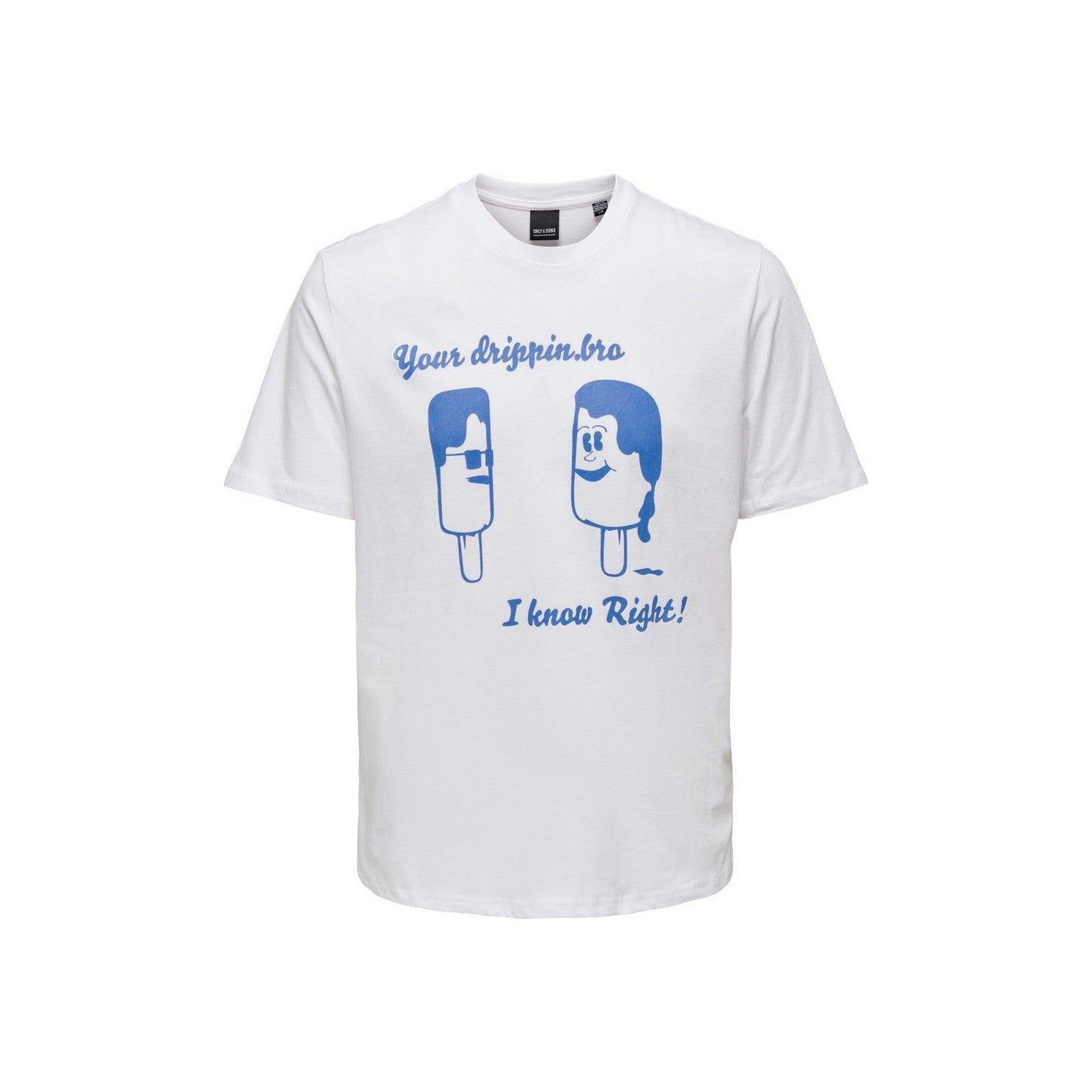 T-shirt Uomo Only & Sons - Onsaugust Reg Ss Tee - Bianco