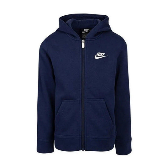 Felpe con cappuccio Bambino Nike - Bambino Club Fleece Fz Hoodie - Blu