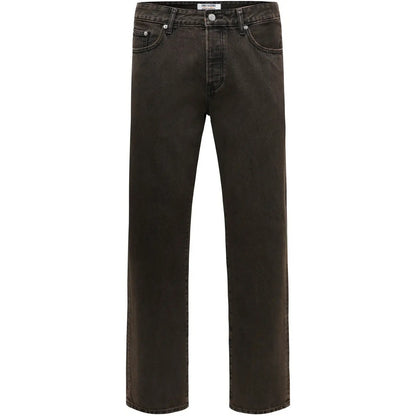 Jeans Uomo Only & Sons - Onsedge Straight Brown 7462 Tai Dnm - Marrone
