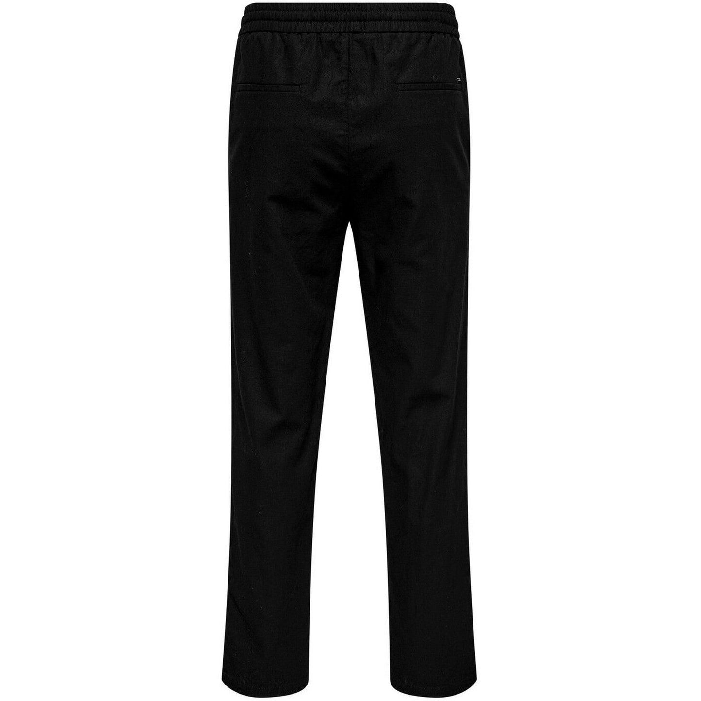 Pantaloni Uomo Only & Sons - Onssinus Loose 0007 Cot Lin Pant Noos - Nero