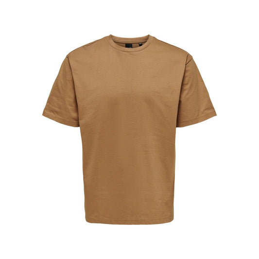 T-shirt Uomo Only & Sons - Onsfred Rlx Ss Tee Noos - Marrone