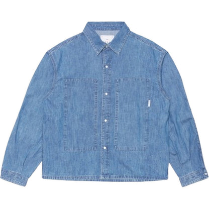 Camicie casual Uomo Edwin - Workman Shirt Ls - Blu