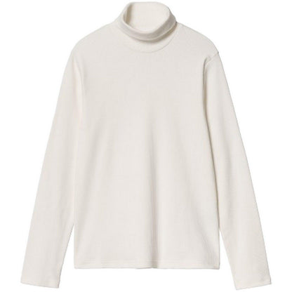 Maglie a manica lunga Donna Carhartt Wip - W' L/S Signature Mockneck T-S - Bianco