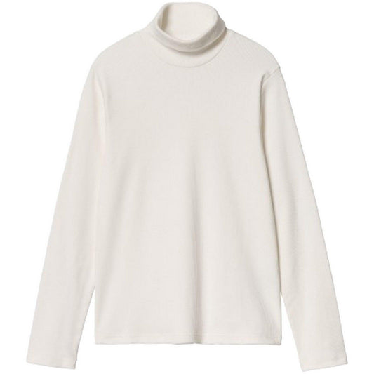 Maglie a manica lunga Donna Carhartt Wip - W' L/S Signature Mockneck T-S - Bianco