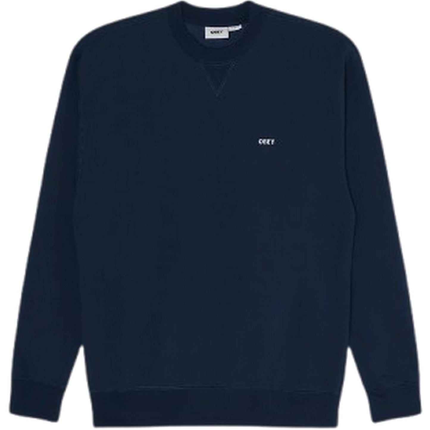 Felpe senza cappuccio Uomo Obey - Established Works Bold Crew Ii Fleece - Blu