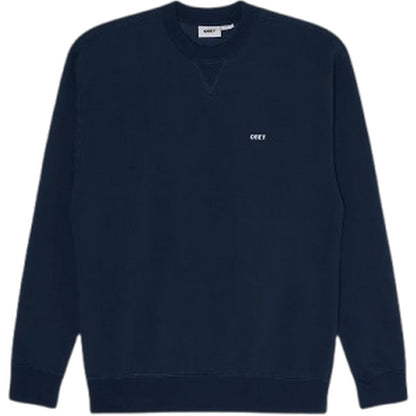 Felpe senza cappuccio Uomo Obey - Established Works Bold Crew Ii Fleece - Blu