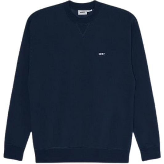 Felpe senza cappuccio Uomo Obey - Established Works Bold Crew Ii Fleece - Blu
