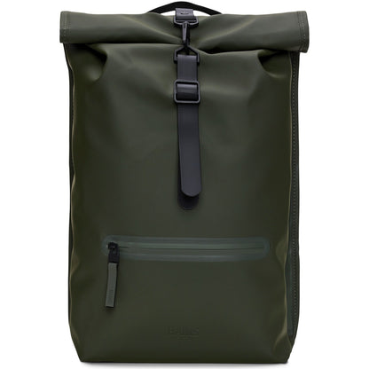 Zaini Casual Unisex Rains - Rolltop Rucksack W3 - Verde