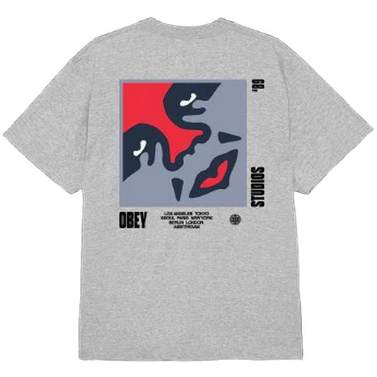 T-shirt Uomo Obey - Obey Icon 89 Tee - Grigio
