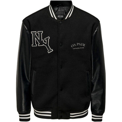 Giacche Uomo Only & Sons - Onsjay Varsity 23 Jacket Otw - Nero